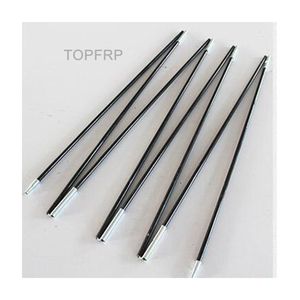 Poteau de tente de camping en fibre de verre FRP époxy pultrudé haute résistance, fabricant de tiges de tente en fibre de verre léger - Product Image 1