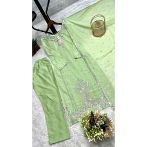 Conjuntos de Fiesta Elegantes para Mujer con Top, Pantalón y Dupatta - Product Image 4