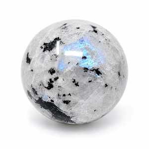 Vente en gros de pierres de lune arc-en-ciel naturelles polies de qualité supérieure, écologiques, petites sphères de 5-6 cm pour la guérison, le Feng Shui, l'amour et la maison - Product Image 1