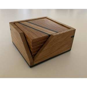 Sous-verres élégants en bois et résine faits à la main pour tables à manger élégantes - Tapis et coussinets - Product Image 5