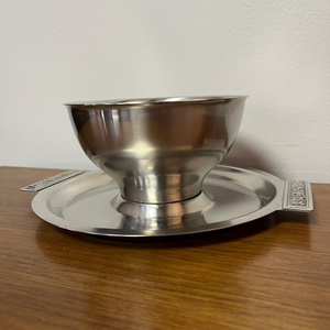 Bol à salade en acier inoxydable de qualité supérieure, antidérapant, grande capacité, profond, avec plateau, forme ronde, fabriqué en acier inoxydable - Product Image 6