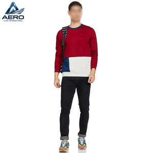 Sweat-shirt d'hiver chaud pour homme, en molleton brossé épais, avec logo personnalisé, col rond uni, manches longues, vente en gros - Product Image 3