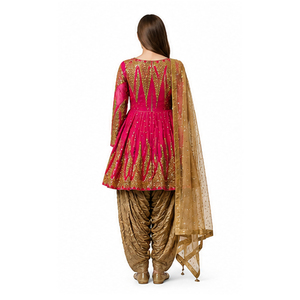 Vestido Tradicional Indio Pakistaní Lehenga para Mujer, Largo hasta el Suelo, Vestido de Novia Bordado a Mano, Verde y Negro, Ropa Étnica, Vestido Afgano - Product Image 4