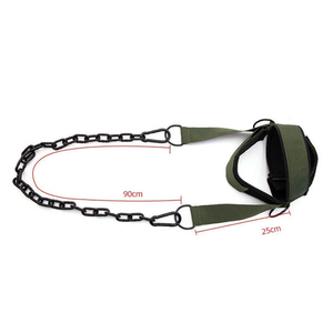 Harnais de tête pour équipement de gym avec longue chaîne réglable pour la musculation, l'entraînement de bodybuilding, antidérapant, pliable et respirant - Product Image 6