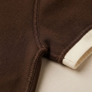 Premium Soft Brown <b>Polo</b> <b>Shirt</b> for Men <b>Women</b> Classic Elegant Short Sleeve Contrast <b>White</b> Collar Pocket Cuffs Casual Formal - Product Image 6
