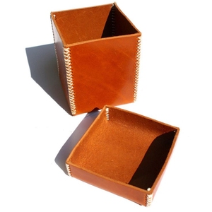 Luxury Ostrich Pattern Leather Jewelry Box <b>Navy</b> Blue Watch StorageCase Premium Cosmetic Organizer Gift Box Wholesale Leather Box - Product Image 5