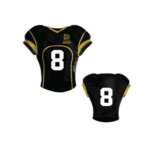 Wholesale Custom Heat-Transfer Printed Breathable Quick Dry American Football Jerseys & Pants Sets Short Sleeves - Product Image 2