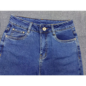 Jeans de Mezclilla Premium de Estilo Urbano, Logotipo Personalizado, OEM, ODM, Exportación Global, Jeans de Mezclilla de Marca Personalizada para Mujer, Cintura Alta - Product Image 2