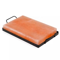 Plaques de cuisson au sel de l'himalaya, cristal naturel, carreaux de sel de roche, assiettes pour Barbecue