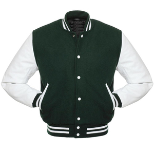 New Winter Wool Varsity <b>Jacket</b> for <b>Men</b> Geometric Pattern Waterproof Hooded OEM Service Available Custom Letterman Design - Product Image 4