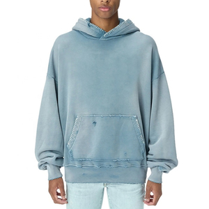 Sudadera con Capucha para Hombre, Estilo Oversize, Lavado Ácido, Nueva Tendencia, Cómoda, Lavable a Máquina, Buena Calidad a Precio Razonable - Product Image 1