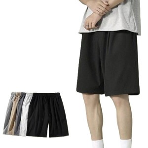 Pantalones Cortos Casuales de Seda Helada para Hombre, de Secado Rápido, Ajuste Holgado, Tallas Grandes, Estilo Europeo Americano, Productos de Exportación, Cómodos para Deporte, de Fábrica OEM - Product Image 1