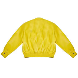 Blouson de travail personnalisé pour homme, style motard, en cuir, avec fermeture éclair, vente en gros, blouson rétro en cuir pour homme - Product Image 4