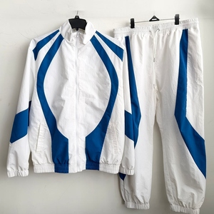 Conjunto Deportivo Unisex de Algodón, Chaqueta Cortavientos, Pantalones Deportivos, Franja Reflectante, Ropa Urbana Ecológica, Ligera, con Cierre - Product Image 2