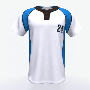 Customized Logo Sportswear Baseball Jersey Two Buttons For Sale <b>Top</b> Manufacture And Supplier Baseball Jersey For Training - Product Image 1