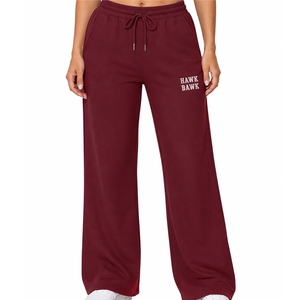 <b>Women</b> High Waist <b>Flare</b> Sweatpants Wide Leg Casual Lounge Pants Regular Fit Spandex/Cotton Quick Dry Breathable High Street Style - Product Image 2