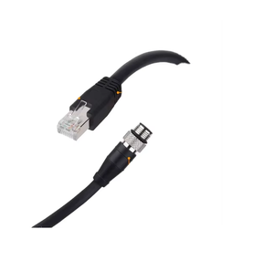 สายเคเบิลกล้องอุตสาหกรรม RJ-45 ถึง M12-4P แบบ D-Coded ประสิทธิภาพสูง ทนทาน เชื่อมต่อผ่านอีเธอร์เน็ตสำหรับระบบอัตโนมัติในโรงงาน - Product Image 6