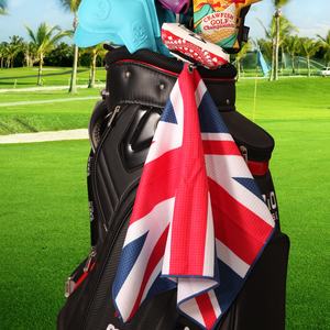 Drop Shipping <strong>UK</strong> Union Jack Series Printed Microfiber <strong>Waffle</strong> Texture Golf <strong>Towel</strong> - Product Image 4