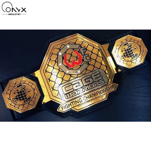 Cinturón de Campeonato de MMA Personalizado de ONYX INDUSTRY Hecho en Pakistán, Placa de Metal Chapada en Oro/Plata 3D, Cuero Premium para Boxeo, Venta al Por Mayor - Product Image 6