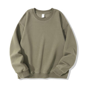 Sweat-shirt à col rond surdimensionné, nouveau design, coton 500 g/m², épais, épaules tombantes, sweat-shirt uni, sweat-shirt personnalisé pour homme - Product Image 3