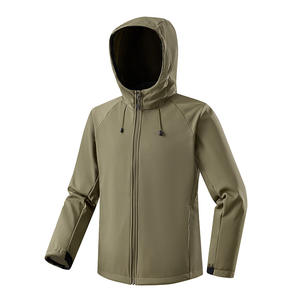 Veste softshell imperméable personnalisable, veste à capuche, résistante à l'usure et aux rayures, avec doublure en polaire - Product Image 6