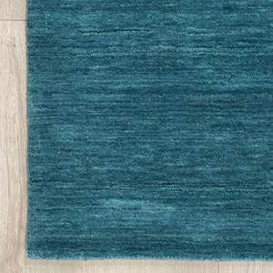 Tapis moderne de style persan bleu, tissé à la main en laine et soie, à boucles moyennes, motif floral coupé, antidérapant, lavable, pour cuisine - Product Image 4