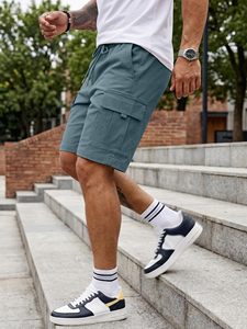 Tela de secado rápido para entrenamiento y actividades deportivas Pantalones cortos de verano premium para hombre Tela ligera y transpirable para uso casual y al aire libre - Product Image 6