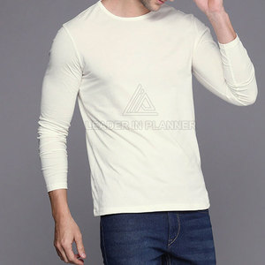 เสื้อยืดแขนยาวผ้าฝ้าย 100% สำหรับผู้ชาย สวมใส่สบายๆ รุ่นใหม่ล่าสุด ทรงหลวม พิมพ์ลาย เสื้อยืดแขนยาว ผลิตจากวัสดุคุณภาพดีที่สุด - Product Image 3