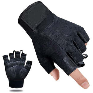 Guantes de Medio Dedo para Levantamiento de Pesas, Deportes, Entrenamiento, Gimnasio, Duraderos, Unisex - Product Image 3