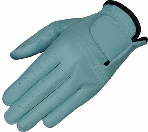 Gant de golf en cuir véritable violet pour main gauche, antidérapant, avec fermeture auto-agrippante, unisexe, pour le sport - Product Image 3
