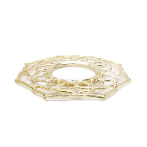 Assiette de présentation ronde en laiton doré personnalisée, gravée, design unique pour les événements à domicile, les fêtes, les arrivées, les plats en vrac, faible MOQ - Product Image 6