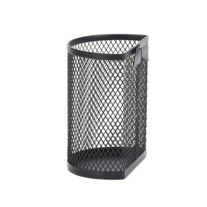 Industrial Wrought Iron Vertical Bar Pencil Container Heavy-Duty Office Pen Cup Corporate Supply - Product Image 4