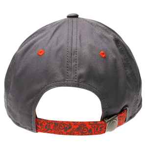 Gorra de Béisbol Unisex Gris con Ribete Naranja, 6 Paneles, Ajustable, Deportiva, Casual, de Verano, Color Sólido, Tela de Lona, para Adultos - Product Image 4