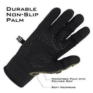 Custom Waterproof Fishing Gloves Non Slip Hook and Loop Polyester Outdoor Motorcycle Gloves with Sun Protection - Product Image 4