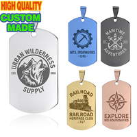 Plaques d'identité vierges en alliage de zinc pour gravure, pendentifs sportifs colorés pour cadeaux d'événements de marathon