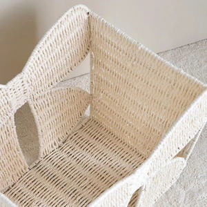 Cesta de mimbre elegante para regalos, exhibición en estantes y decoración del hogar, ideal para la habitación de los niños. - Product Image 4