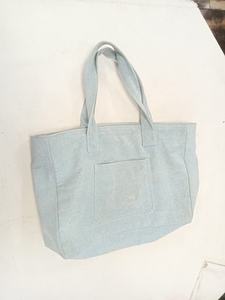 Sacs fourre-tout en toile artisanale robustes et personnalisés, avec fermeture éclair, brodés, couleur unie, tissés, écologiques et réutilisables - Product Image 5