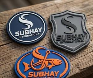 SUBHAY INTERNATIONAL Rubber <b>Patch</b> 3D Embossed <b>Sew</b>-<b>On</b> Logo Custom Shapes - Product Image 4
