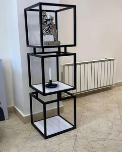 Estante de Exhibición de Metal de 3 Niveles Estilo Nórdico, Soporte Geométrico de Hierro para Esculturas, Artesanías y Arte - Product Image 5