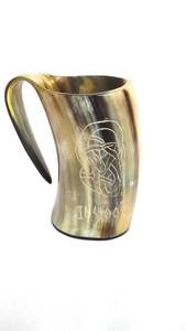 Taza Vikinga para Beber, Taza de Cerveza de Acero, Taza de Viaje, Taza de Resina para Camping con Asa, Mega Taza de Alta Popularidad, en Oferta - Product Image 4
