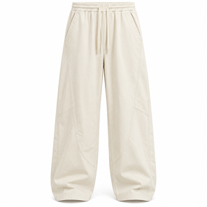 Pantalon d'hiver pour homme en toile épaisse avec cordon de serrage, broderie droite, respirant - Product Image 3