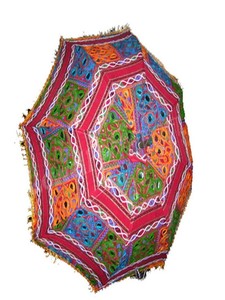 Sombrilla Plegable Lowellcraft para Niños, Diseño Bohemio Tradicional Indio de Alta Calidad, Varillas de Aleación, Control Manual - Product Image 2