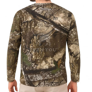 เสื้อยืดพิมพ์ลายพรางผ้าฝ้ายนุ่มน้ำหนักเบาสวมใส่สบายสำหรับสตรีทและชุดลำลองกลางแจ้ง - Product Image 3