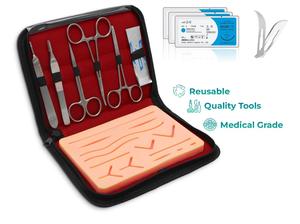 <b>Suture</b> Practice Instrument Tool <b>Kit</b> Manual CE ISO Certified OEM ODM Stainless Steel Medical Students Training By Grip Surgical - Product Image 2