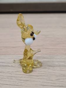 Petite figurine d'oiseau en verre soufflé à la main, Art déco, Art moderne, Décoration artisanale pour la présentation dans le salon, Anniversaire, 14 ans et plus - Product Image 6
