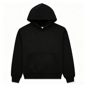 2026 New Arrival Vintage Streetwear Mesh Pattern <b>100</b>% <b>Polyester</b> Blend Men's Pullover Hoodie - Product Image 2