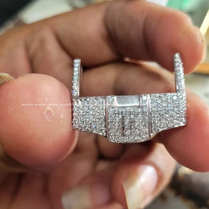 Full Pave Lab Grown Diamond Watch Luxury Iced Out <b>Automatic</b> <b>Wristwatch</b> Signature Collection - Product Image 3