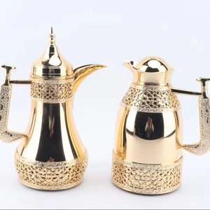 Cafetera Árabe Clásica Dallah, Servidor de Café Decorativo de Latón de Oriente Medio, Cafetera Árabe Tradicional para el Hogar, Cafetería, Hotel - Product Image 5