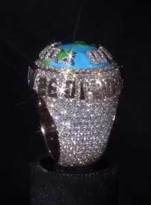 Custom Gold Jewelry Moissanite Letter Name Championship <b>Ring</b> Iced Out Diamonds Letter <b>Initial</b> Name Hip Hop Jewelry for Men - Product Image 2