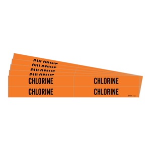 เครื่องหมายท่อแบบยืดหยุ่น Brady CHLORINE สำหรับการระบุความปลอดภัยในอุตสาหกรรม - Product Image 1